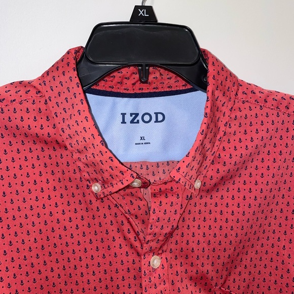 Izod nautical short sleeve dress shirt - Picture 2 of 5